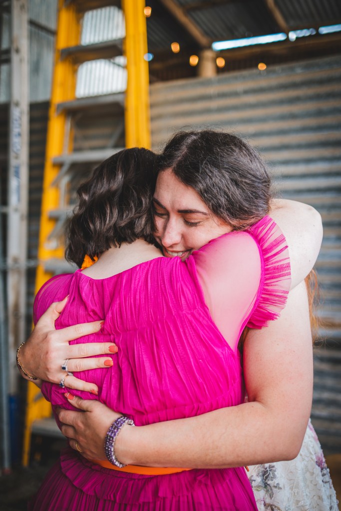 Georgia and myself hugging