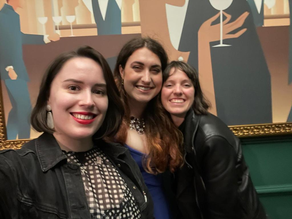 Myself and two smiley Georgias pose for a selfie