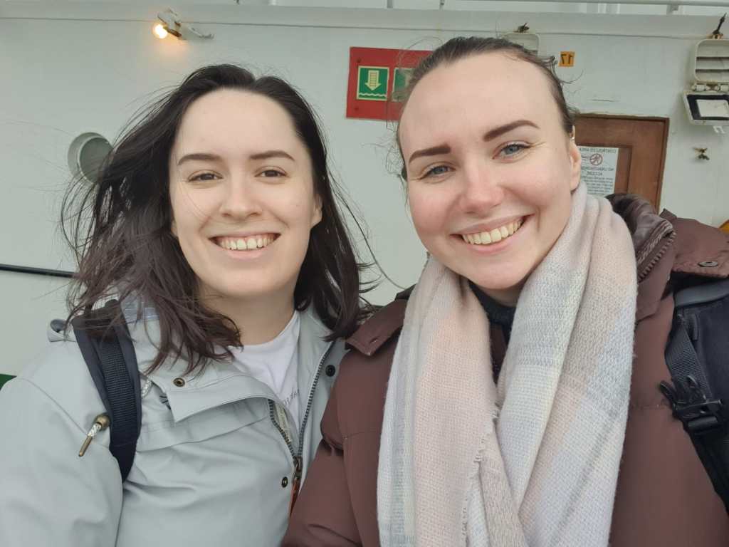 Helen and I smile for a selfie