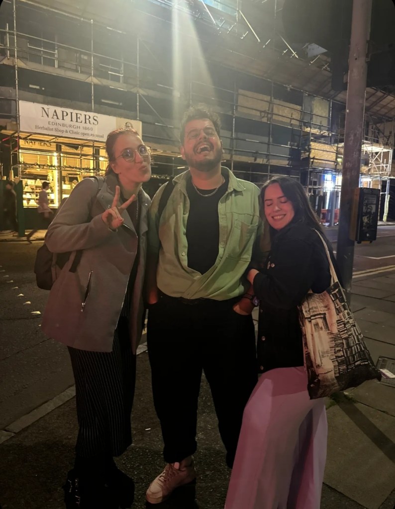 Deby, Bruno and I smile together for a photo