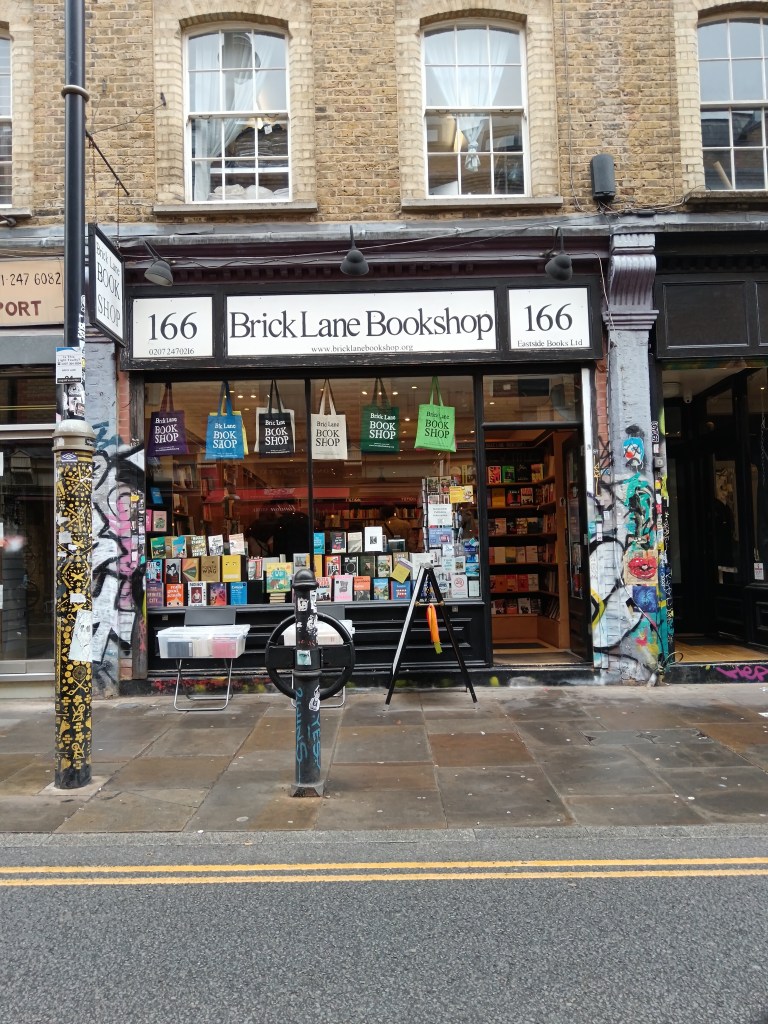 The shopfront of Brick Lane Bookshop