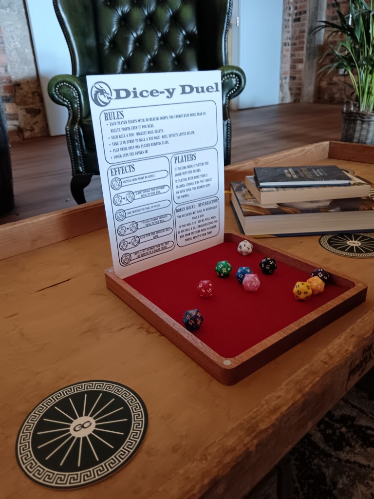 DnD dice drinking game