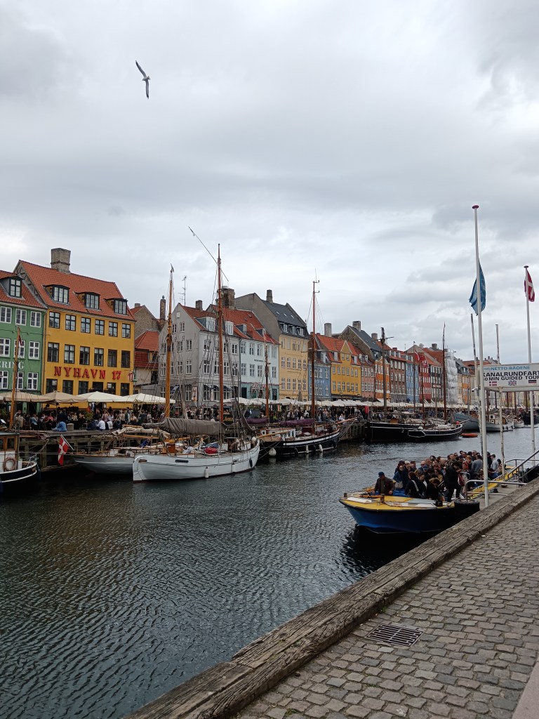 The colourful buildings lining Nyhavn harbour