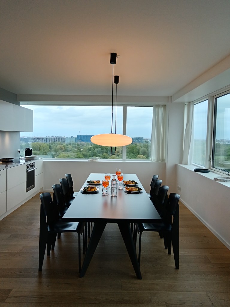 Our dinner table set 