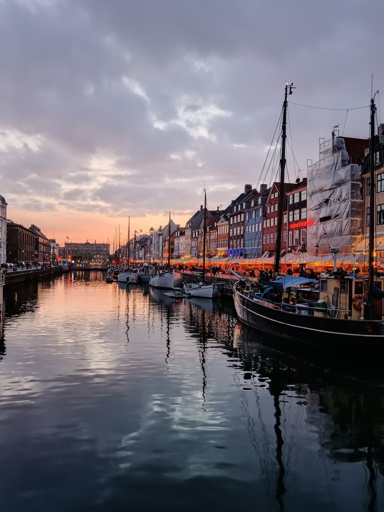 Nyhavn harbour at night