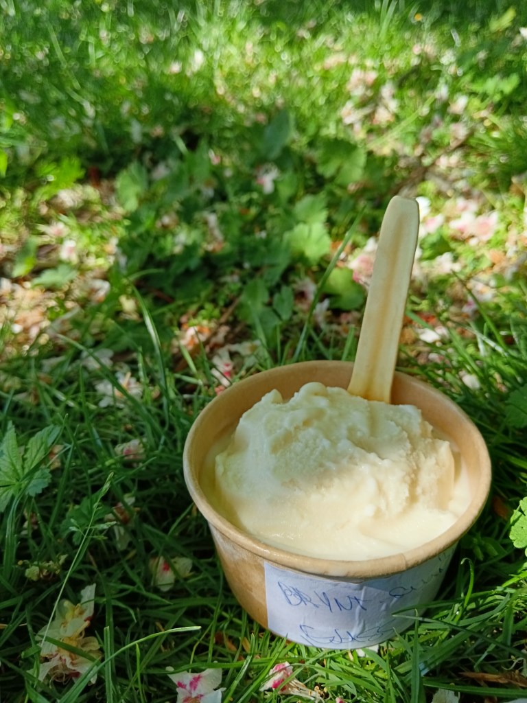 Brown butter ice cream