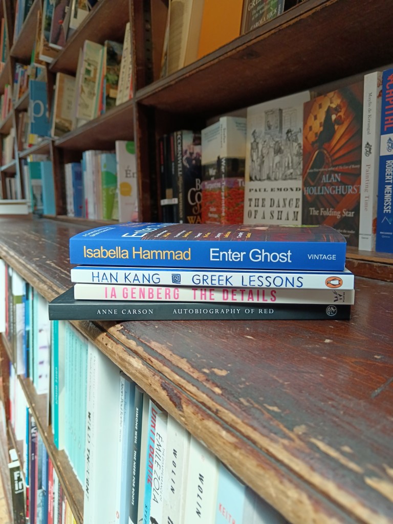 A stack of books that I bought