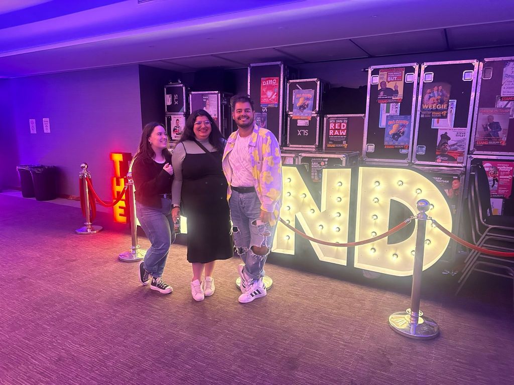 Bruno and I look lovingly at Sabina