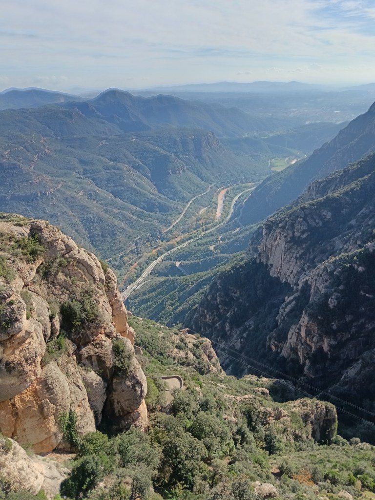 Monserrat montain and its valley below