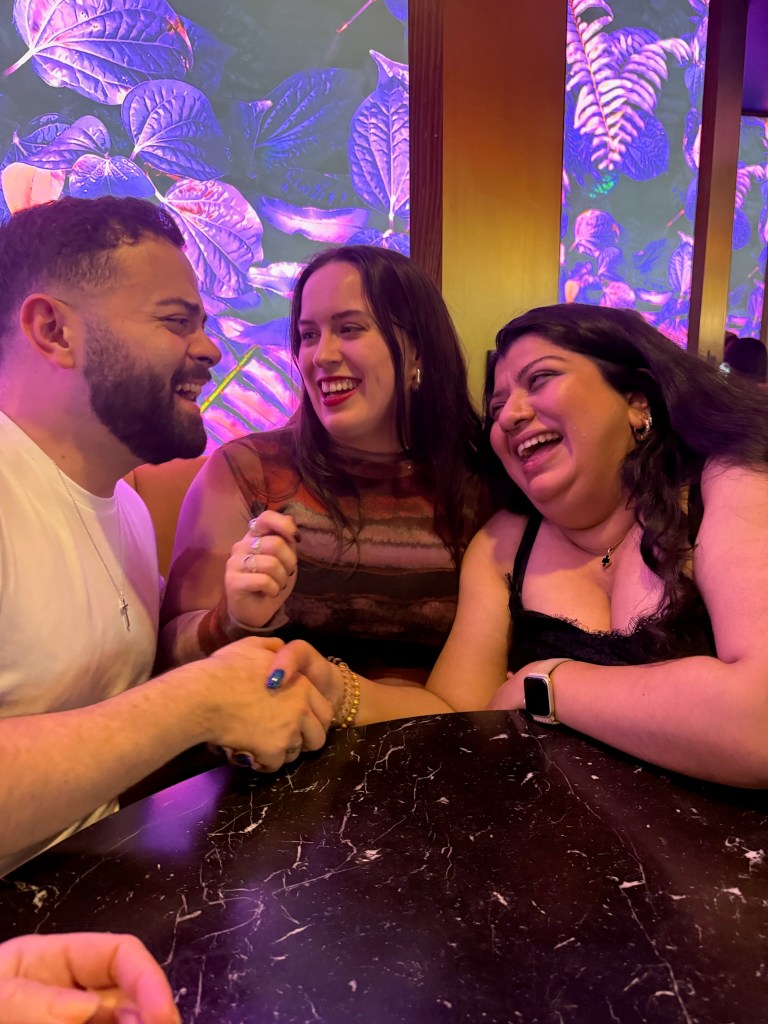 Leo Sabina and I laugh