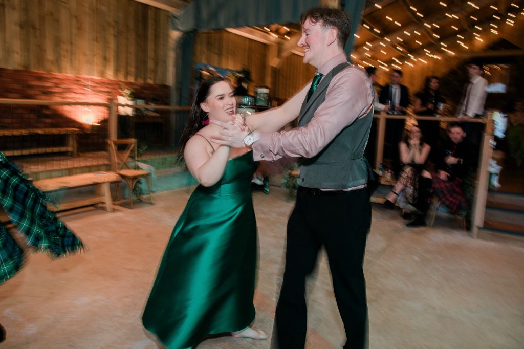 Grant and I dance together