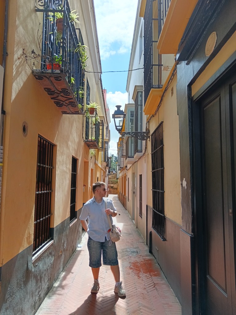 Ethan looks casual in a slim yellow street