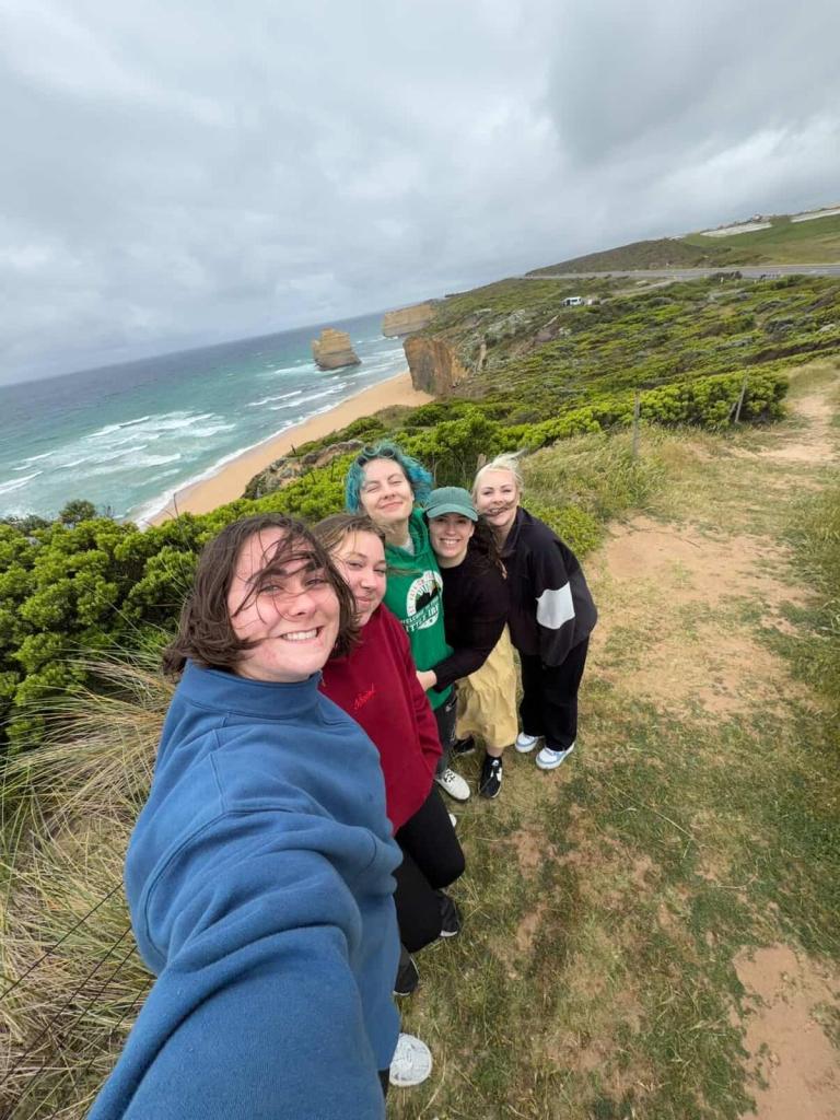 A group of us take a selfie together