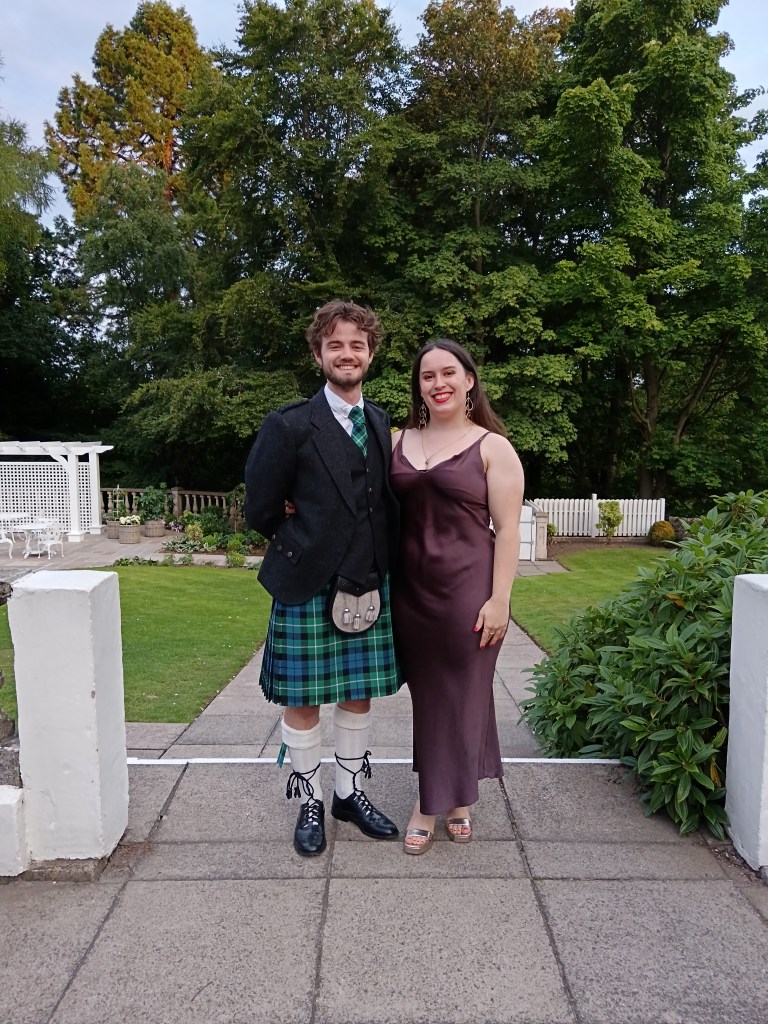 Kit and I in formal wear