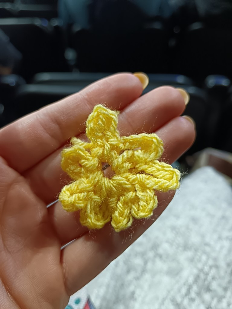 My first crochet flower