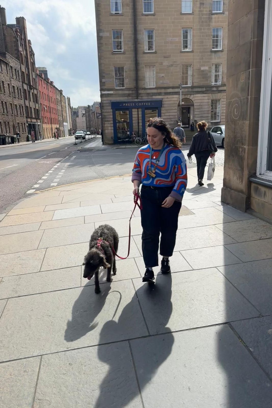 I walk a dog