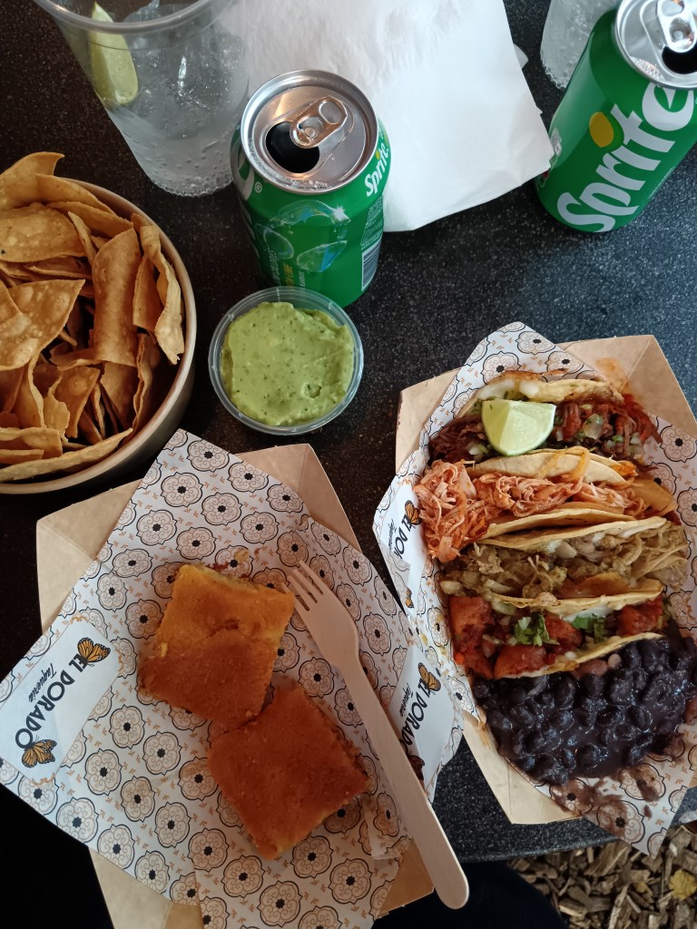 A tasty spread of street food tacos